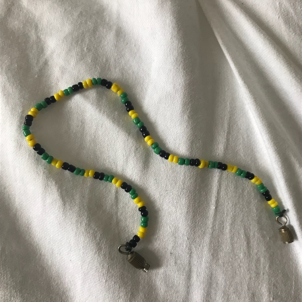 Jamaican flag bracelet